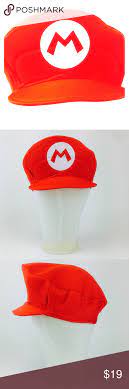 Mario Super Mario Red Costume Hat Red Costume Costume Hats Costumes