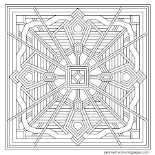 Crystal Clover Geometry Coloring Pages Geometric Coloring Pages Pattern Coloring Pages Coloring Books
