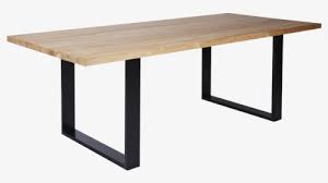 Our customer service and high quality standards have earned us a reputation as the trusted source for wood and metal dining room table legs online. Oak Table With Black Metal Legs Hd Png Download Transparent Png Image Pngitem