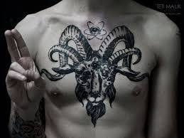 Baphomet Tattoo 48 Satanic Tattoos Tattoos For Guys Badass Tattoos For Guys