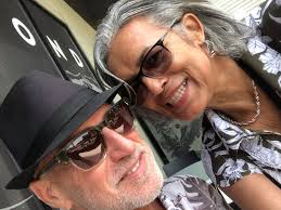 Kevin Goolsby & Pam Beloate sharing a cup of coffee at Blanchard's Coffee  after church this morning! Hello Classmates!!