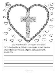 Free Bible Worksheet Coloring And Copy Work Memory Verse For John 3 16 Free Bible Printables Bible Activities For Kids Bible Lessons For Kids