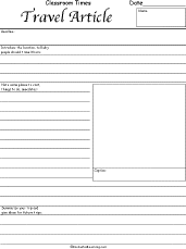 They will be full of facts, like names, dates and places, as well as points of view, eg local opinion is still divided over plans to open a new shopping centre. Make A Classroom Newspaper Enchantedlearning Com