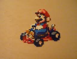Mario Kart Super Circuit Perler Bead Sprite By Monochrome Gs On Deviantart Bead Sprite Perler Bead Art Pixel Art Templates
