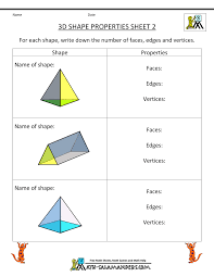 The idea being that the children feel the shapes in the bag without. 3d Shapes Worksheets