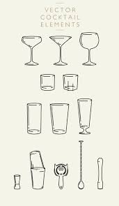 Cocktail Elements Vector Png Cocktails Vector Cocktail Recipe Book Cocktail Illustration