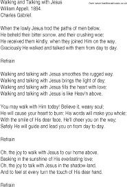 Hymn And Gospel Song Lyrics For Walking Gospel Song Lyrics Song Lyrics Gospel Song