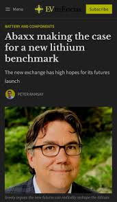 Chief Economist David Greely and Head of Battery Materials Sacha Lifschitz  sat down with @EVinFocus for a conversation covering our three  newly-launched, physically-deliverable lithium carbonate futures contracts  and the commercial needs they