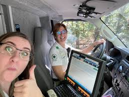 We are all thumbs up and smiles around here!👍😁 Member Emily Huffman &  Past Chief, life member and Virginia Beach volunteer deputy Chief, Ellen  McBride are pictured here providing standby care for