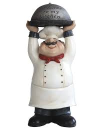 Black Bistro Chef Kitchen Decor Chef Holding Welcome To My Kitchen Tray Figurine Marcel Home Decor And Gift Kitchen Tray Red Kitchen Decor Fun Kitchen Decor