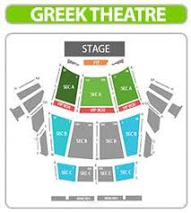 Greek Theater Los Angeles Seating Chart With Seat Numbers