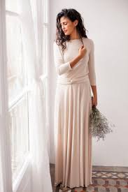 Maxi Dress Long Sleeves Evening Champagne Dresses Long Long Sleeve Bridesmaid Dress Beige Bridesmaid Dress