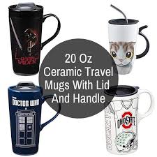 20 Oz Ceramic Travel Mug With Lid And Handle Mugs Ceramic Coffee Cups Travel Mug