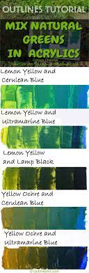 Essential paint tools & accessories. Take Care With Your Greens How To Mix Greens In Acrylic Outlines Art Materials