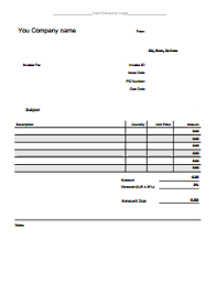 From _____ notes _____ _____ _____ Invoice Template Free Download Wondershare Pdfelement