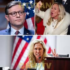 Republican House Speaker Loses Composure as GOP Healthcare Plan Unravels  Following MTG Criticism Tensions erupted within the Republican Party as  House Speaker Mike Johnson grew visibly frustrated during an interview  while attempting