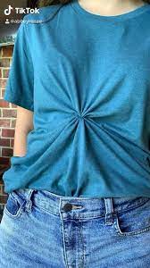 t shirt tie t shirt knot basic tee video t shirt knot shirt hacks shirt knot