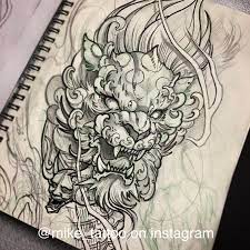 Foo Lion Sketch Toronto Tattoo Foo Dog Japanese Tattoo Design Foo Dog Tattoo Japanese Tattoo Tattoo Illustration