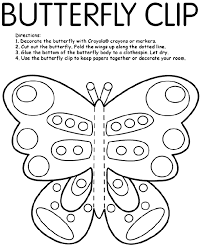 Print and cut butterfly body out of craft paper and decorate. Butterfly Clip Coloring Page Crayola Com