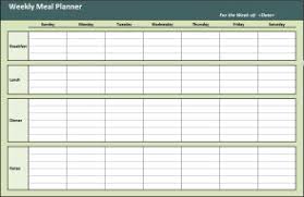 Meal Planner Template Google Docs Planner Template Free