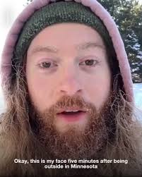 Guy Shows Off Just How Cold It Is In Minnesota, USA
