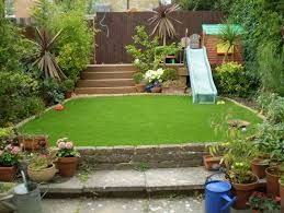 45 Cozy Garden Design Ideas For Kids Play Spaces Small Backyard Landscaping Child Friendly Garden Sloped Garden