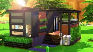So here's the challenge = build one. Split Level Tiny Home Sims 4 Speed Build Youtube