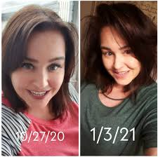 Before and after pics taken 2 months apart