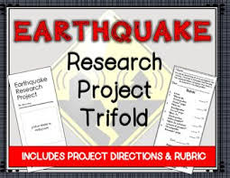 Earthquake Research Tri Fold Brochure Middle School Science Class Earth And Space Science Science Curriculum