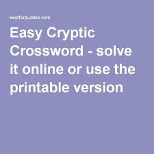 Free daily crossword puzzles app. Easy Cryptic Crossword Solve It Online Or Use The Printable Version Free Online Games Crossword Hack Online Games