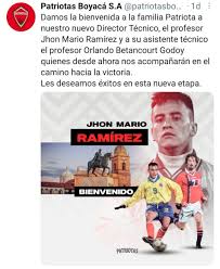 Jhon mario ramírez in other locations. Jhon Mario Ramirez Comenzara Su Carrera Como Entrenador Oficialmente Dirigira A Patriotas Infobae