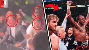 Rare Footage The Sidemen Go Crazy As Ksi Is Announced Winner Against Logan Paul Youtube