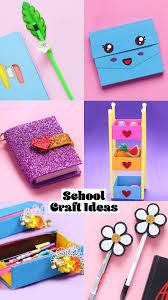 ‪School Craft Ideas Easy | School Hacks | Back To School #diy #diyvideo  #diyprojects #diycrafts #schoolcraft #backtoschool #schooldays #notebooks  #pendecor #penciltopper #deskdecor #deskorganizer #handmadecards #howtomake  #tutorial #craftideas ...‬‏