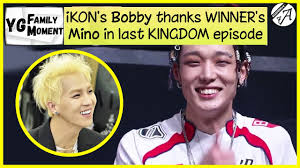 Hello, this is ikon's bobby. Bobby Thanks Mino For Making A Song For Ikon On Kingdom Finale Last Episode At Ease Live Youtube