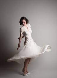 Vintage 1940s Chiffon Dress 40s Wedding Dress Dans Le Vent Dress 40s Wedding Dresses Wedding Dresses 40s Wedding