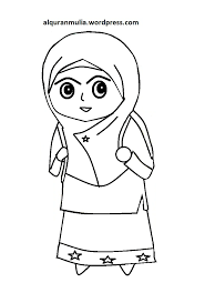 Aneka gambar mewarnai gambar mewarnai kuda poni untuk anak paud. Mewarnai Gambar Kartun Anak Muslim 13 Alqur Anmulia