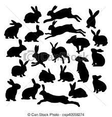 pin by sema melikova m on cizim rabbit silhouette silhouette image bank