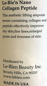 Where alove continues to spread her . Buy Le Blen European Esthetic Care Brand Nano Collagen Peptide 2oz Online In Germany B07czn4z9m