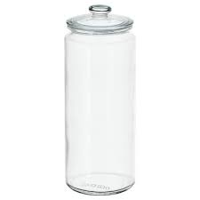 Korken Jar With Lid Clear Glass Height 2 Diameter 2 Ikea Food Storage Organization Food Jar Ikea 365
