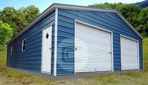 Come see it in person at pine creek structures of egg harbor city, nj. 2 Car Garage Vertical Roof Two Car Metal Garage