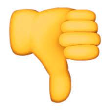 Thumbs Down Sign Emoji U 1f44e U E421 Emoji Funny Emoji Thumbs Down
