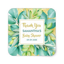 Create Your Own Sticker Zazzle Com Baby Shower Stickers Baby Shower Baby Shower Themes