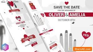 Put your names, texts and photos. Videohive Wedding Invitation 28023914 Free After Effects Templates After Effects Intro Template Shareae