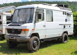In Photos Adrift In A Sea Of Monstrous Camping Machines At The World S Biggest Cross Country Vehicle Expo Mercedes Camper Camper Mercedes Benz Camper