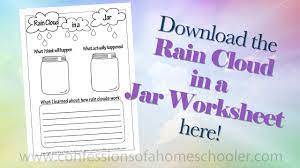The shaving cream represents clouds. Rain Cloud In A Jar Experiment Confessions Of A Homeschooler