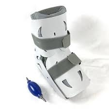 aircast sp short pneumatic walker brace walking boot large ebay