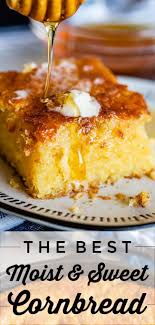 Crispy Edged Cornbread Cornbread Recipe Sweet Sweet Cornbread Honey Cornbread