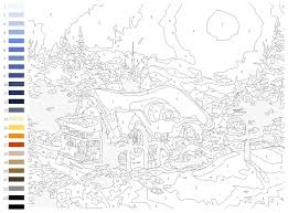 Free printable christmas coloring pages to print. 31 Paint By Numbers Online Template