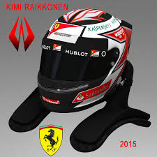 F1 driver for alfa romeo racing orlen www.kimibywestcoastchoppers.com. 3d Model Kimi Raikkonen Helmet 2015