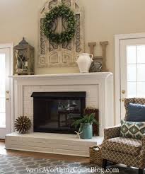 Fireplace Makeover Before And After Worthing Court Red Brick Fireplaces Fireplace Mantel Decor Fireplace Mantle Decor